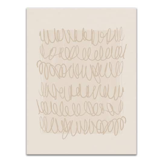 Subtle Scribble 18" x 24" Canvas Wall Art